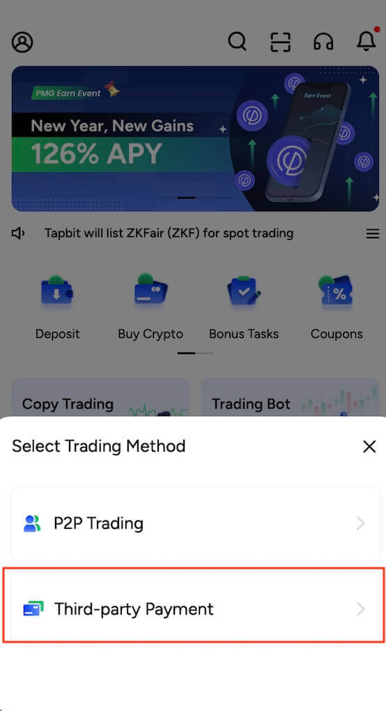 How to Deposit on Tapbit How to Deposit on Tapbit