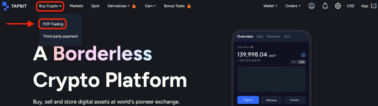 How to Deposit on Tapbit How to Deposit on Tapbit