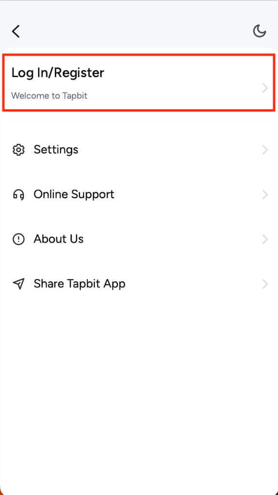 Tapbitのアカウント登録とログイン方法 Tapbitのアカウント登録とログイン方法