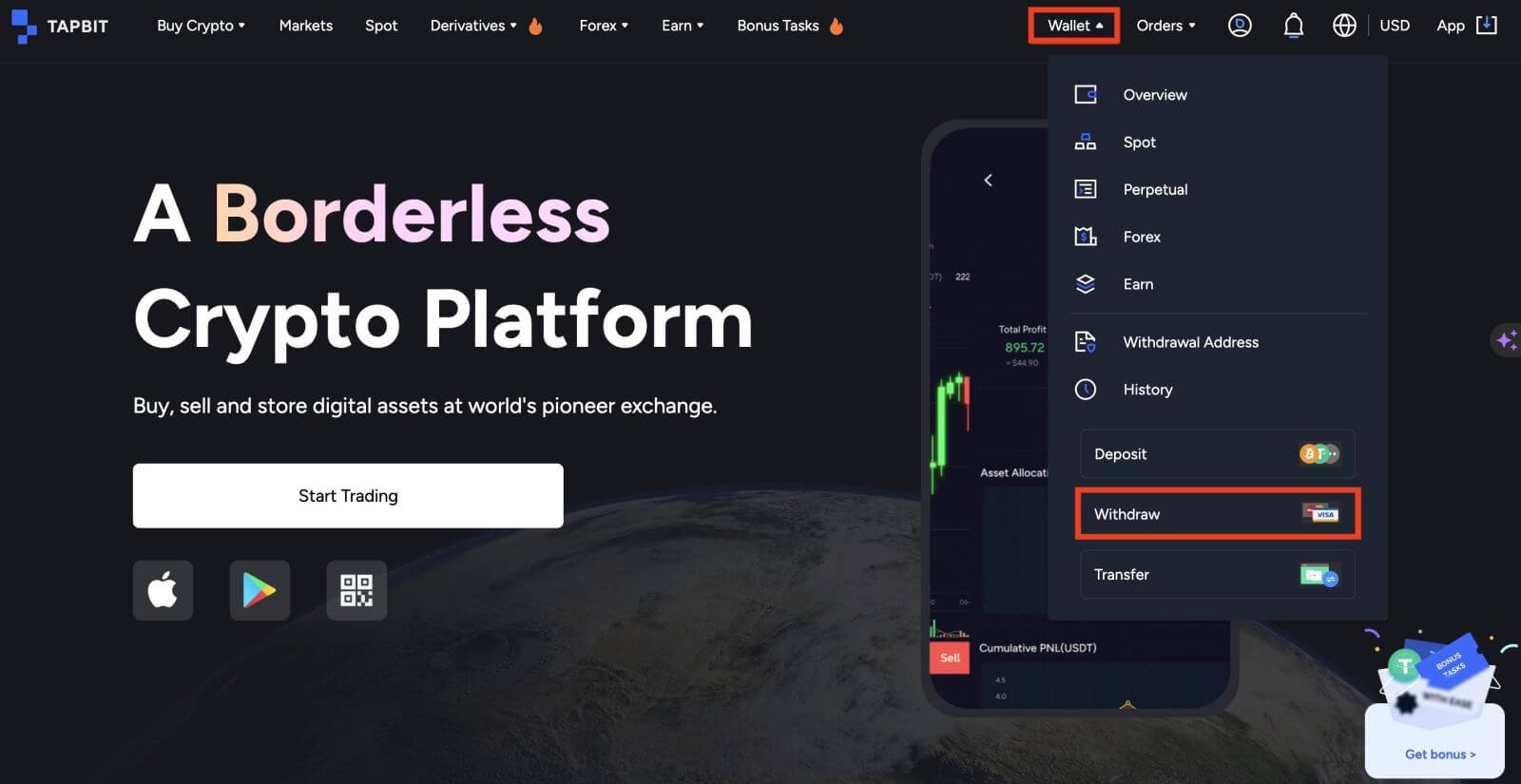 How to Withdraw from Tapbit How to Withdraw from Tapbit